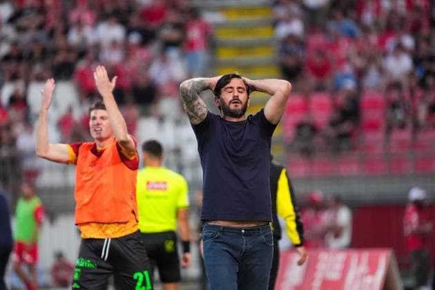 Alberto Aquilani, allenatore del Catanzaro durante la partita tra Monza e Catanzaro, del Campionato italiano di calcio Serie BKT 2025 2026, Venerdi 29 Maggio 2026, - calcio ( Photo by Alessio Morgese LaPresse )  Copyright: xAlessioxMorgesex xLaPressex