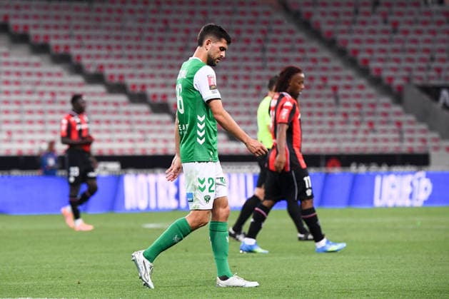 OGC Nice v AS Saint-Etienne - Ligue 1 McDonald s 2025 2026 - Relegation Promotion Playoffs 26 Julien LE CARDINAL (asse) during the Ligue 1 Relegation Promotion Playoffs matchs between Nice and Saint-Etienne at Allianz Riviera on May 29, 2026 in Nice, France. Nice France  Copyright: xFEPx 776502581