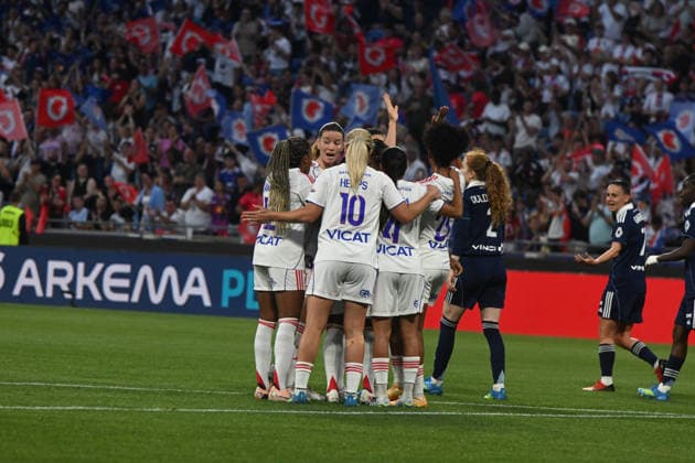 Football : OL Lyonnes vs Paris FC- final French Ligue Arkema - 29 05 2026 CHAWINGA Tabitha of OL Lyonnes scoring goal during the Final French Ligue Arkema match between OL Lyonnes and Paris FC at the Groupama stadium Lyon ,on May 29 2026 LYONFrance  Copyright: xMouradxAllilix