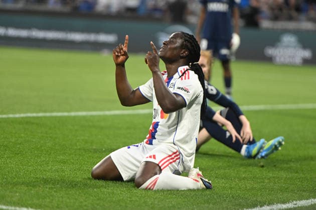 Football : OL Lyonnes vs Paris FC- final French Ligue Arkema - 29 05 2026 CHAWINGA Tabitha of OL Lyonnes scoring goal during the Final French Ligue Arkema match between OL Lyonnes and Paris FC at the Groupama stadium Lyon ,on May 29 2026 LYONFrance  Copyright: xMouradxAllilix