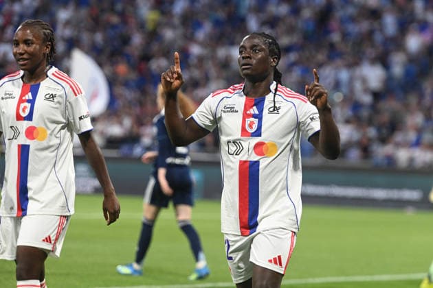 Football : OL Lyonnes vs Paris FC- final French Ligue Arkema - 29 05 2026 CHAWINGA Tabitha of OL Lyonnes scoring goal during the Final French Ligue Arkema match between OL Lyonnes and Paris FC at the Groupama stadium Lyon ,on May 29 2026 LYONFrance  Copyright: xMouradxAllilix