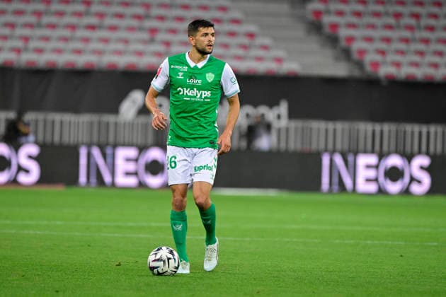 FOOTBALL : OGC Nice VS AS Saint-Etienne - Ligue 1 McDonald s play off - 29 05 2026 Julien Le Cardinal (ASSE) - Ligue 1 McDonald™s play off match between OGC Nice and AS Saint-Etienne on May 29, 2026 at the Allianz Riviera Stadium in Nice. NiceFrance  Copyright: xWilliamxCannarellax