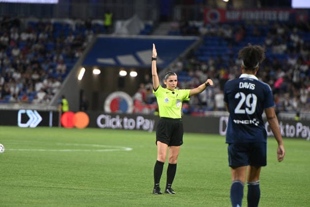 Football : OL Lyonnes vs Paris FC- final French Ligue Arkema - 29 05 2026 Referee DAUPEUX Elisa during the Final French Ligue Arkema match between OL Lyonnes and Paris FC at the Groupama stadium Lyon ,on May 29 2026 LYONFrance  Copyright: xMouradxAllilix