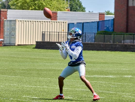 New York Giants Darnell Slayton (17) during organized team activities at the Quest Diagnostics Training Center in East Rutherford, New Jersey on Friday, May 29, 2026. CSM East Rutherford United States - ZUMAc04_ 20260529_zma_c04_032 Copyright: xDuncanxWilliamsx