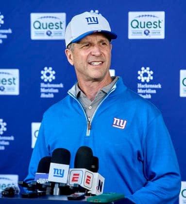 New York Giants head coach John Harbaugh address media during organized team activities at the Quest Diagnostics Training Center in East Rutherford, New Jersey on Friday, May 29, 2026. CSM East Rutherford United States - ZUMAc04_ 20260529_zma_c04_037 Copyright: xDuncanxWilliamsx