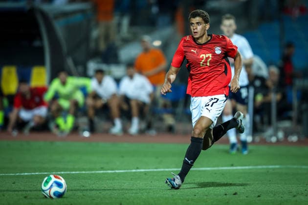 Egypt V Russia - International Friendly, Länderspiel, Nationalmannschaft Match Hamza Abdelkarim of Egypt during the international friendly match (New Capital Cup) between Egypt and Russia at Cairo International Stadium on May 28, 2026, in Cairo, Egypt. Cairo Egypt  Copyright: xAymanxArefx originalFilename:aref-notitle260528_npJFI.jpg