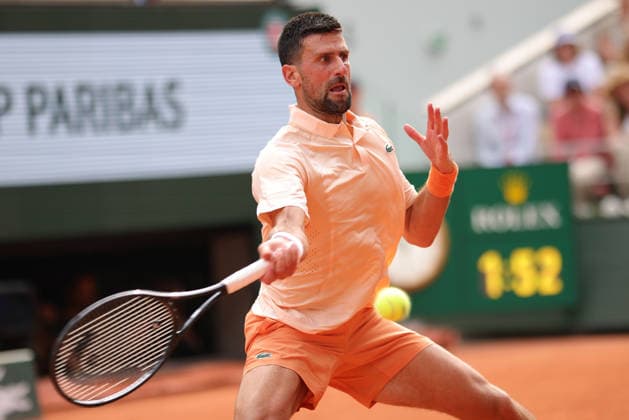 Novak Djokovic, SRB, during third round of 2026 French Open at Roland Garros, Paris, 29 05 2026; -
