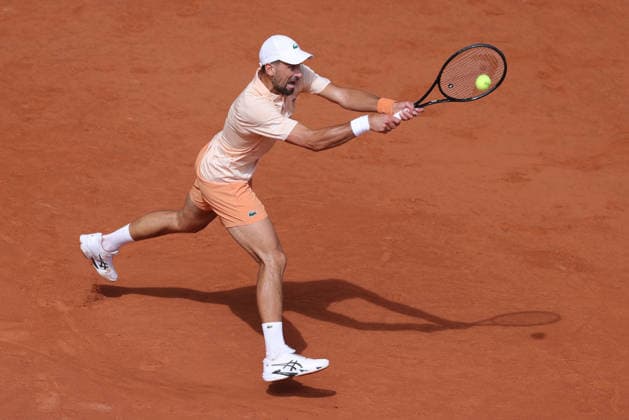 Novak Djokovic, SRB, during third round of 2026 French Open at Roland Garros, Paris, 29 05 2026; -