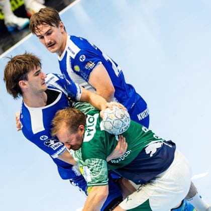 29.05.2026, GER, Handball, Maenner, Saison 25 26, Daikin 1.Bl, 30.Spieltag, ThSV Eisenach - Fuechse Berlin Stephan Seitz (ThSV Eisenach,44), Max Darj (Fuechse Berlin) 99817 Eisenach Werner-Assmann-Halle Am Sportp Thueringen Deutschland