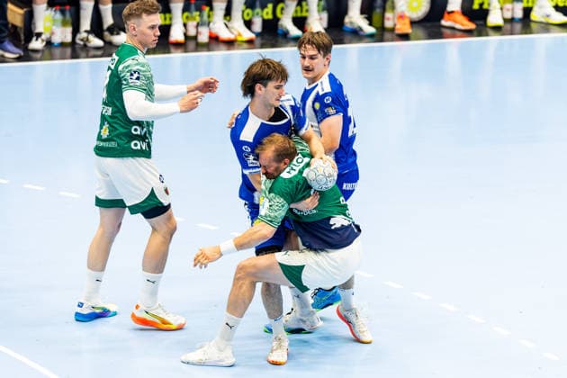 29.05.2026, GER, Handball, Maenner, Saison 25 26, Daikin 1.Bl, 30.Spieltag, ThSV Eisenach - Fuechse Berlin Stephan Seitz (ThSV Eisenach,44), Max Darj (Fuechse Berlin) 99817 Eisenach Werner-Assmann-Halle Am Sportp Thueringen Deutschland