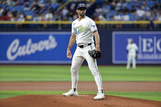 May 29, 2026, St. Petersburg, Florida, USA: Tampa Bay Rays pitcher Nick Martinez (28) on the mound during the first inning against the Los Angeles Angels on Friday, May 29, 2026 in St. Petersburg. St. Petersburg USA - ZUMAs70_ 20260529_zan_s70_011 Copyright: xLuisxSantanax