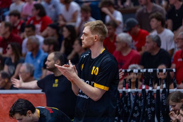 Lukas Werner Zerner (Bozic Estriche Knights Kirchheim, 10) GER, Giessen46ers vs. Bozic Estriche Knights Kirchheim, BARMER 2. Basketball Bundesliga, Playoffs Halbfinale Spiel 4, Saison 2025 2026, 29.05.2026 GER, Giessen46ers vs. Bozic Estriche Knights Kirchheim, BARMER 2. Basketball Bundesliga, Playoffs Halbfinale Spiel 4, Saison 2025 2026, 29.05.2026 Giessen Copyright: xEibner-Pressefoto NinaxSanderx EP_NSR
