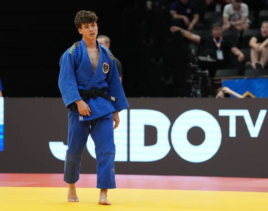 JUDO - EJU Junior European Cup GRAZ,AUSTRIA,30.MAY.26 - JUDO - EJU Junior European Cup. Image shows Lazar Miljkovic (AUT).  GEPAxpictures xMichaelxRiedler
