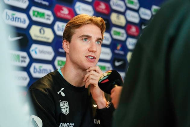 National football team press conference Oslo 20260530 Kristian Thorstvedt during a press conference at Ullevaal Stadium ahead of the international match against Sweden Photo Beate Oma Dahle NTB Oslo Norway EDITORIAL USE ONLY RESTRICTED USE FOR BETTING COMPANIES  Copyright: xBeatexOmaxDahlex xNTBx