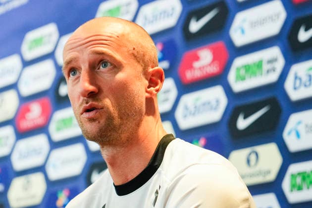 National football team press conference Oslo 20260530 Player manager Brede Hangeland during a press conference at Ullevaal Stadium ahead of the international match against Sweden Photo Beate Oma Dahle NTB Oslo Norway EDITORIAL USE ONLY RESTRICTED USE FOR BETTING COMPANIES  Copyright: xBeatexOmaxDahlex xNTBx