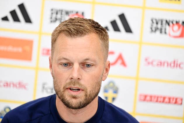 STOCKHOLM, SWEDEN 20260530 Assistant to the Swedish Football Association Sebastian Larsson during a press conference, PK, Pressekonferenz with the national team, Nationalteam s management staff at the players hotel Scandic Park ahead of the World Cup. STOCKHOLM SWEDEN x10050x