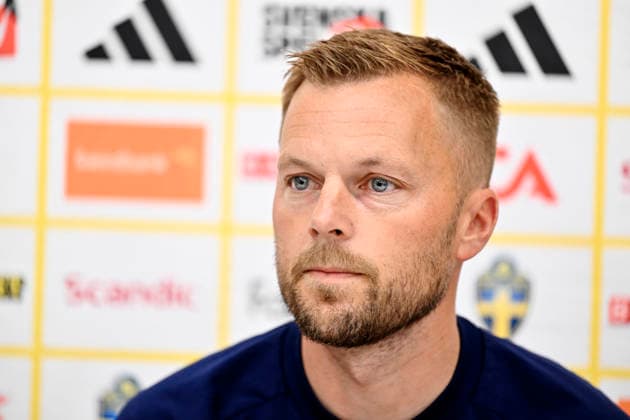 STOCKHOLM, SWEDEN 20260530 Assistant to the Swedish Football Association Sebastian Larsson during a press conference, PK, Pressekonferenz with the national team, Nationalteam s management staff at the players hotel Scandic Park ahead of the World Cup. STOCKHOLM SWEDEN x10050x