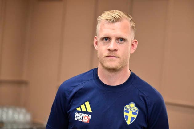 STOCKHOLM, SVERIGE 20260530 Landslagets malvaktstränare Linus Kandolin under en pressträff pa lördagen med landslagets ledarstab pa spelarhotellet Scandic Park inför fotbolls-VM. STOCKHOLM SVERIGE x10050x