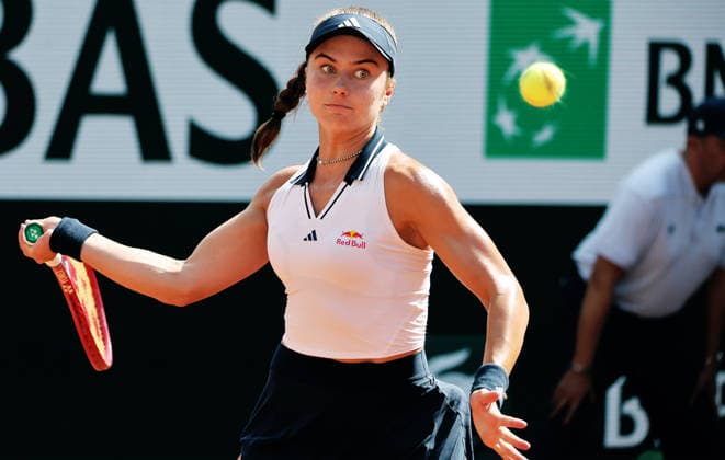 TENNIS - French Open 2026 PARIS,FRANCE,30.MAY.26 - TENNIS - WTA, Tennis Damen Tour, French Open, Roland Garros, Grand Slam. Image shows Iva Jovic (USA).  GEPAxpictures xMatthiasxHauer