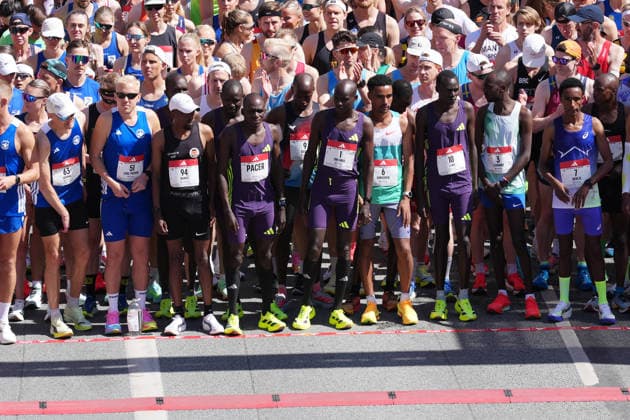 STOCKHOLM, SWEDEN 20260530 The runners gather before the start of the Stockholm marathon on Saturday. STOCKHOLM SWEDEN x10500x