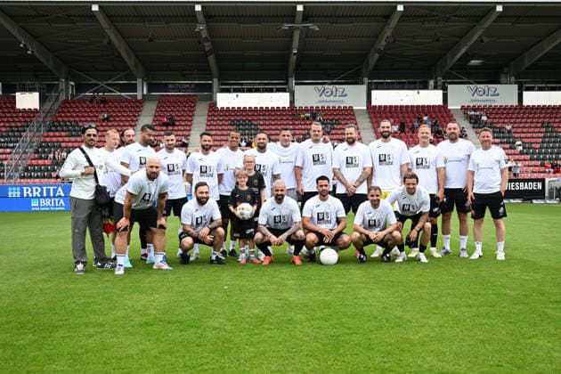 30.05.2026, xsvx, Fussball Langholz Cup 2026, v.l. Teamfoto Eckerlin und Friends Wiesbaden