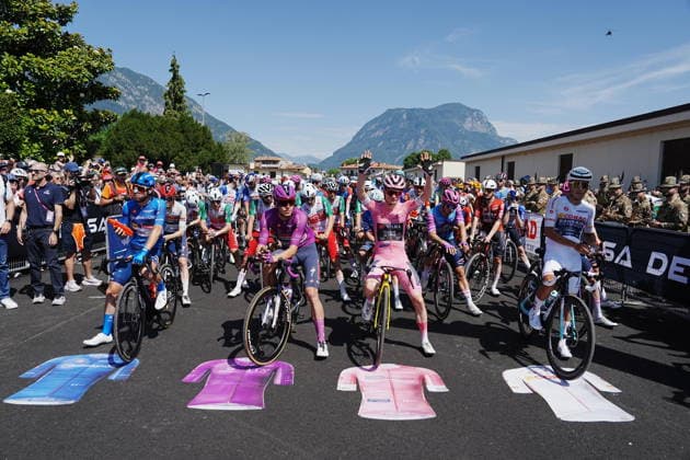 Jersey and Denmark™s Jonas Vingegaard Hansen of Team Visma Lease A Bike (Pink jersey) during Stage 20 of the Giro d™Italia, from Gemona del Friuli to Piancavallo, Italy, Saturday,May 30, 2026.  Copyright: xGianxMattiaxD Albertox xLaPressex