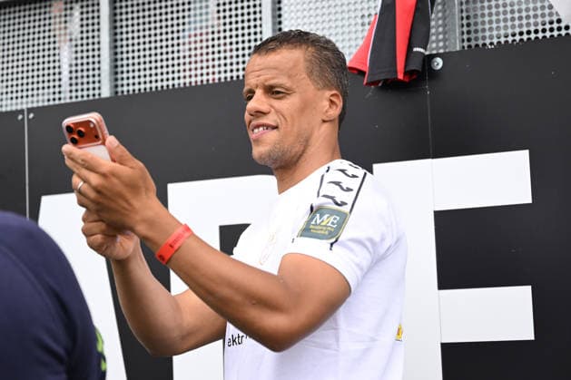 30.05.2026, xsvx, Fussball Langholz Cup 2026, v.l. Timothy Chandler (Eintracht Frankfurt) Wiesbaden