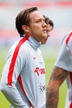 Piotr Zielinski seen during Official press conference, PK, Pressekonferenz and training of Poland National football team before Friendly match game against Ukraine (Ernest Kolodziej Ball Raw Images) Wroclaw Tarczynski Arena Poland Copyright: xErnestxKolodziejx ernestkolodziej_poland_conference_2526_OL_5232