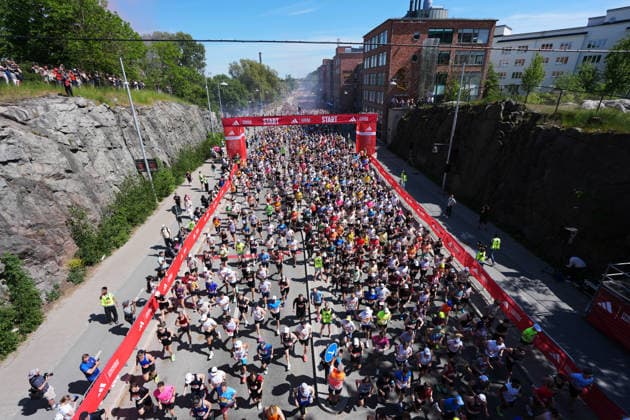 The start of the Stockholm marathon on Saturday in Stockholm, Sweden on may 30, 2026. STOCKHOLM SWEDEN x10500x