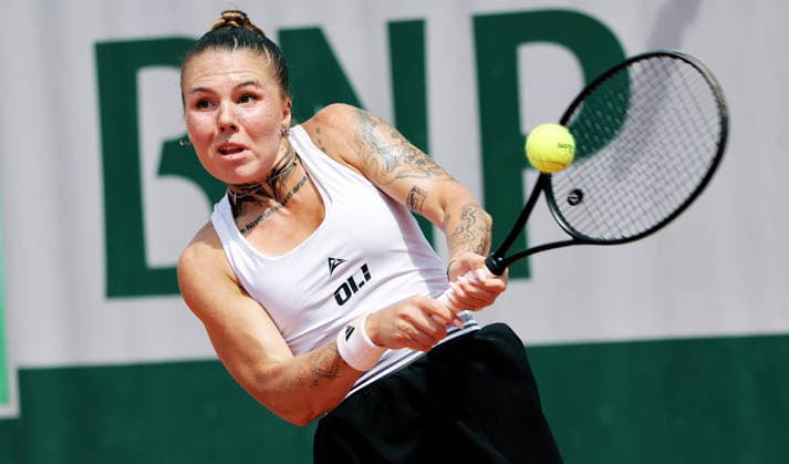 TENNIS - French Open 2026 PARIS,FRANCE,30.MAY.26 - TENNIS - WTA, Tennis Damen Tour, French Open, Roland Garros, Grand Slam. Image shows Oleksandra Oliynykova (UKR).  GEPAxpictures xMatthiasxHauer