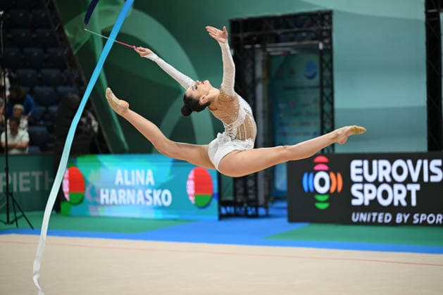 IPA85179895 - HARNASKO Alina (BLR) during European Championships in Rhythmic gymnastics, Rhythmische Sportgymnastik, RSG Gymnastics in Varna, Bulgaria, May 30 2026  Copyright: xFilippoxTomasi IPAxSportx xx 85179895