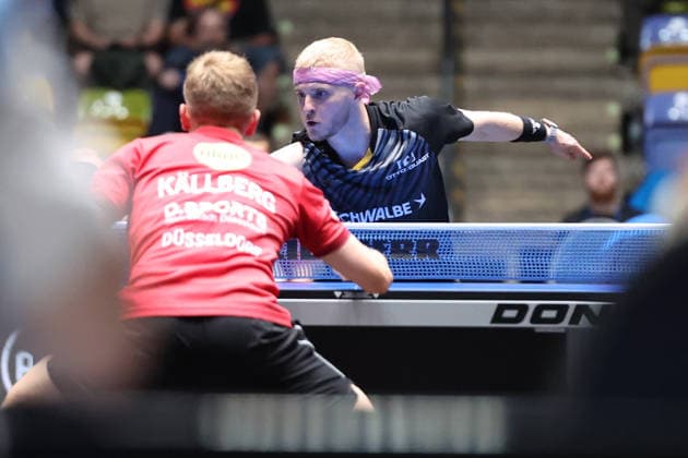 30.05.2026, xrekx, Tischtennis TTBL Final 4, Borussia Düsseldorf - TTC Schwalbe Bergneustadt v.l. Romain Ruiz (TTC Schwalbe Bergneustadt) (DFL DFB REGULATIONS PROHIBIT ANY USE OF PHOTOGRAPHS as IMAGE SEQUENCES and or QUASI-VIDEO) Frankfurt am Main