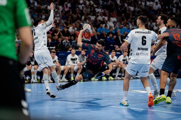 Hamburg 30.05.2026, Handball, Herren, EHF European League Men 2025 26, Halbfinale, Montpellier Handball - THW Kiel Agustin Casado (Montpellier Handball, 18) beim Torwurf
