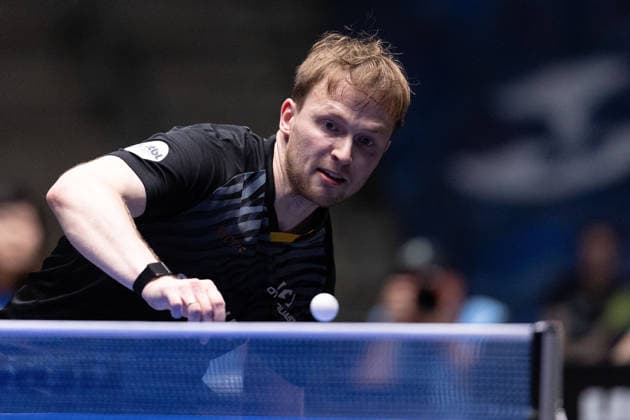 Benedikt Duda (GER, TTC Schwalbe Bergneustadt) in action during the semifinal matches Borussia Düsseldorf TTC Schwalbe of the Liebherr TTBL Final4 at the Süwag Energie ARENA on May 30, 2026, in Frankfurt, Germany Copyright: JoaquimxFerreira