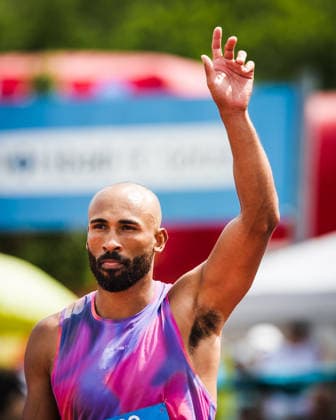 51. Hypomeeting, Goetzis (AT), 30.05.2026 GOETZIS, SWITZERLAND - MAY 30: Damian WARNER of Canada reacts after the 100 m of the mens decathlon at the 51. Hypomeeting, Goetzis (AT) on May 30, 2026 in Goetzis, Switzerland. Copyright: xBEAUTIFULxSPORTS UlfxSchillerx