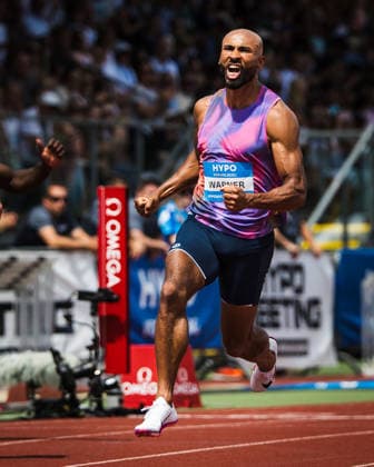 51. Hypomeeting, Goetzis (AT), 30.05.2026 GOETZIS, SWITZERLAND - MAY 30: Damian WARNER of Canada reacts after the 100 m of the mens decathlon at the 51. Hypomeeting, Goetzis (AT) on May 30, 2026 in Goetzis, Switzerland. Copyright: xBEAUTIFULxSPORTS UlfxSchillerx