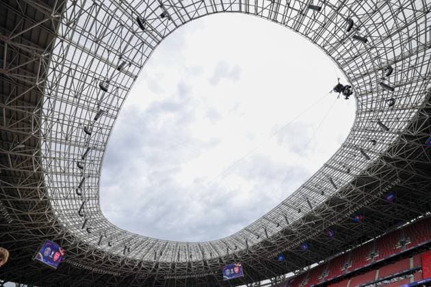 30.05.2026 - SOCCER - 2025-2026 UEFA Champions League final , Paris vs Arsenal General view of the stadium before kickoff Budapest Puskas Arena ,Budapest Puskas Arena Hungary