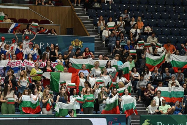 OTHER - Gymnastics - European Championships in Rhythmic gymnastics, Rhythmische Sportgymnastik, RSG Photo by IPA ABACAPRESS.COM85179929 - Bulgarian flags during European Championships in Rhythmic Gymnastics, Gymnastics in Varna, Bulgaria, May 30 2026 Varna Bulgaria  Copyright: xIPAxSport ABACAx
