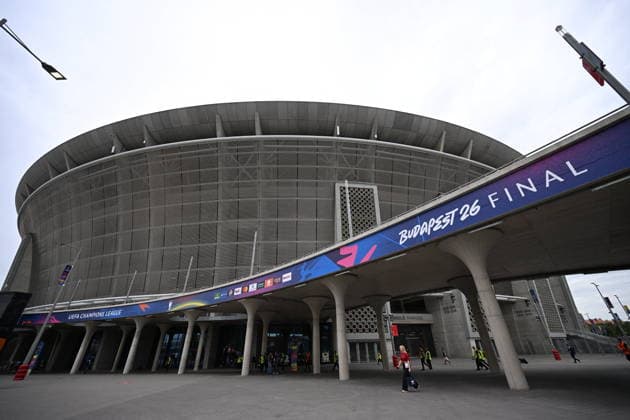 Illustration - UEFA Champions League Final - Puskas Arena Illustration - Puskas Arena, ahead of the UEFA Champions League Final between Paris Saint-Germain and Arsenal at Puskas Arena in Budapest, Hungary on May 30, 2026. Photo by Alexis Jumeau ABACAPRESS.COM Budapest Hungary  Copyright: xJumeauxAlexis ABACAx