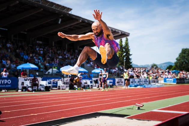 51. Hypomeeting, Goetzis (AT), 30.05.2026 GOETZIS, SWITZERLAND - MAY 30: Damian WARNER of Canada competes in the long jump of the mens decathlon at the 51. Hypomeeting, Goetzis (AT) on May 30, 2026 in Goetzis, Switzerland. Copyright: xBEAUTIFULxSPORTS UlfxSchillerx