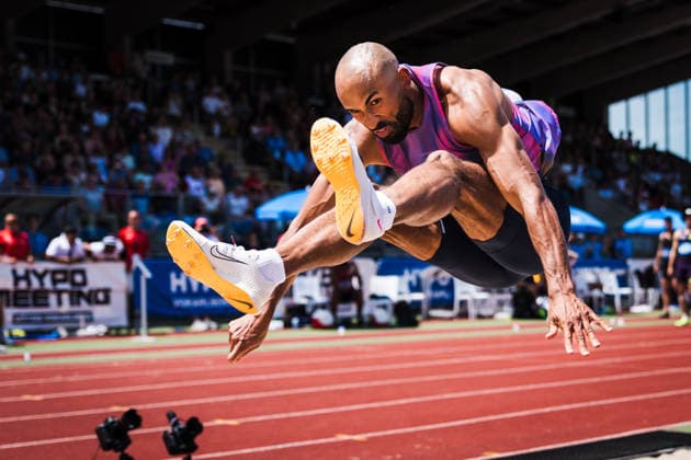 51. Hypomeeting, Goetzis (AT), 30.05.2026 GOETZIS, SWITZERLAND - MAY 30: Damian WARNER of Canada competes in the long jump of the mens decathlon at the 51. Hypomeeting, Goetzis (AT) on May 30, 2026 in Goetzis, Switzerland. Copyright: xBEAUTIFULxSPORTS UlfxSchillerx