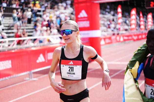 STOCKHOLM, SWEDEN 20260530 Carolina Wikström from Uppsala IF wins Swedish Championship gold in eighth place during the Stockholm marathon on Saturday. STOCKHOLM SWEDEN x10500x