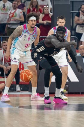 Wenyen Gabriel 32 (FC Bayern Basketball), FC Bayern Basketball vs. Telekom Baskets Bonn, BBL, Halbfinale 1, 30.05.2026 Muenchen Bayern Deutschland