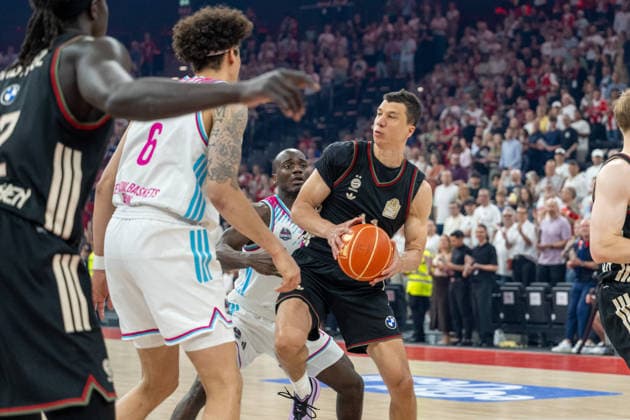 Vladimir Lucic 11 (FC Bayern Basketball), FC Bayern Basketball vs. Telekom Baskets Bonn, BBL, Halbfinale 1, 30.05.2026 Muenchen Bayern Deutschland