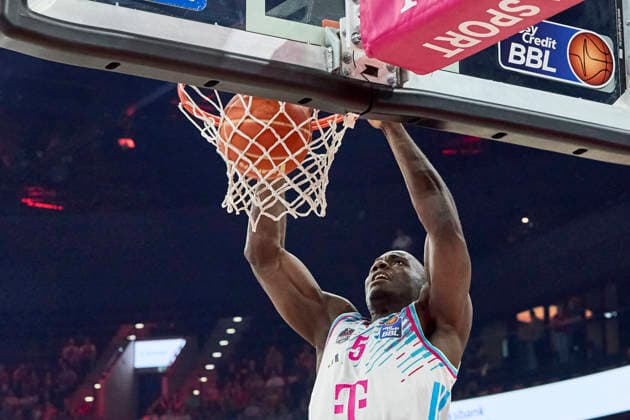 Deutsche Basketball Bundesliga (BBL), FC Bayern München Basketball vs TELEKOM BASKETS Bonn, München FC Bayern Basketball, Bonn TELEKOM BASKETS, 2026-05-30 in München (SAP Garden) BIRTS Tylan (TELEKOM BASKETS Bonn Small Forward (SF) Nr5- BON5) sportworld München SAP Garden Bayern Deutschland
