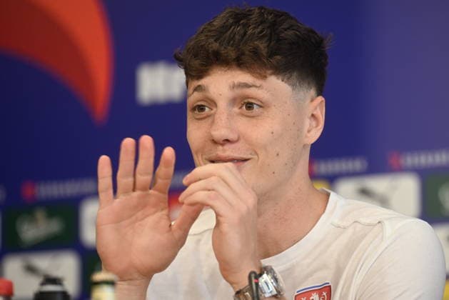 Ladislav Krejci of Czech Republic attends the press conference, PK, Pressekonferenz prior to the friendly soccer match Czech Republic vs Kosovo, Prague, Czech Republic, May 30, 2026. (CTKxPhoto MichaelaxRihova) CTKPhotoP2026053002982  CTKPhotoP2026053002982
