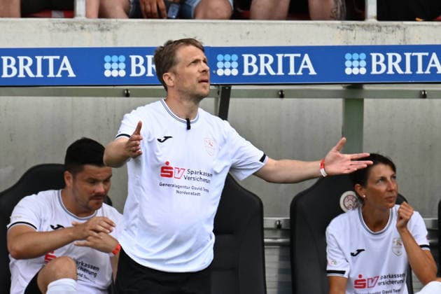 30.05.2026, xsvx, Fussball Langholz Cup 2026, v.l. Oliver Oli Pocher Wiesbaden