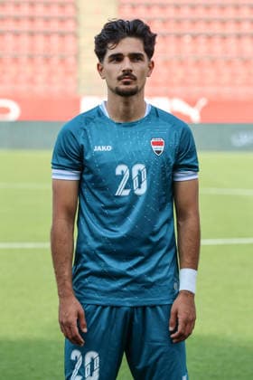 Spain - FIFA Friendly - Iraq vs Andorra - 29 05 2026 SPAIN, GIRONA, MAY 29. Aimar Sher of Iraq during the FIFA friendly football match between Iraq and Andorra on May 29, 2026 at Estadio Municipal de Montilivi in Girona, Spain. Photo by Manuel Blondeau AOP.Press Girona Estadio Municipal de Montilivi Catalunya Spain Copyright: x ManuelxBlondeau AOP.Pressx AOP20260529-00073