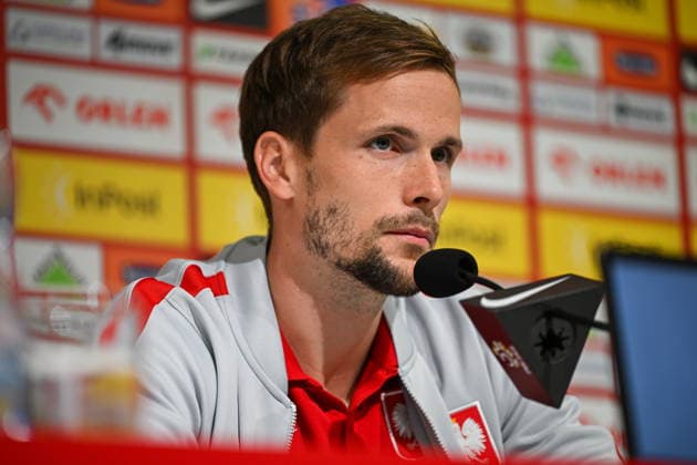 Wroclaw 30.05.2026. Football. Poland national team, Nationalteam press conference, PK, Pressekonferenz ahead of the International Friendly, Länderspiel, Nationalmannschaft match against Ukraine in Wroclaw, Poland --- Pilka nozna. Konferencja prasowa reprezentacji Polski przed meczem towarzyskim przeciwko Ukrainie. Persons shown: Tomasz Kedziora Fot. Tomasz Karczewski Arena Akcji NEWSPIX.PL --- newspix.pl POLAND OUT! 