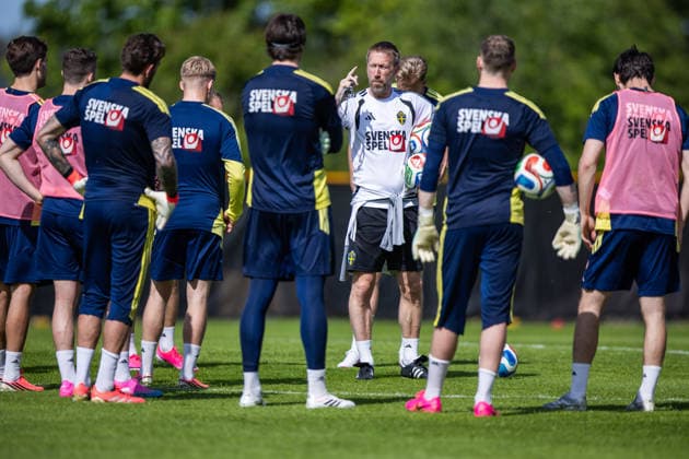 260530 Head coach Graham Potter of the Swedish national football team at a training session on May 30, 2026 in Stockholm. Photo: Caisa Rasmussen BILDBYRAN COP 353 CR0046 fotboll football soccer fotball landskamp träning practice training sverige sweden sverige a FIFA World Cup, WM, Weltmeisterschaft, Fussball vm bbeng Copyright: CAISAxRASMUSSEN BB260530CR036